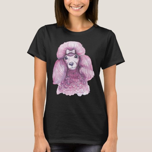 Pink Poodle T-shirt (Voorkant)