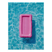 Pink Pool Float - Summer Relaxation Scene Perfect Poster (Voorkant)