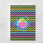 Pink Pool verjaardagskarkbord zomer Kaart (Achterkant)