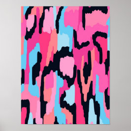 Pink Pop Abstract Poster