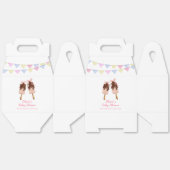 Pink Popcicle Bow Ice Cream Baby shower Bedankdoosjes (Ongevouwen)