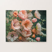 Pink Poppies and Snapdragon Blooms Legpuzzel (Horizontaal)