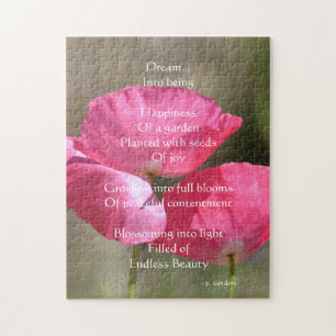 Pink Poppies Dream Poem      Legpuzzel
