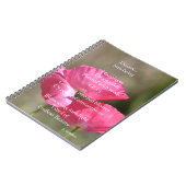 Pink Poppies Dream Poem Notitieboek (Linkerzijde)
