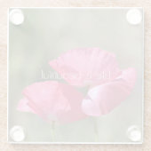 Pink Poppies   Glazen Onderzetter (Achterkant)