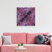 Pink Poppies II Stretched Canvas Print (Insitu (Woonkamer))
