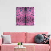 Pink Poppies Stretched Canvas Print (Insitu (Woonkamer))