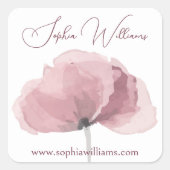 Pink Poppy Branding Product Label Sticker (Voorkant)