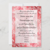 Pink Poppy Custom Wedding Invitations Kaart (Voorkant)
