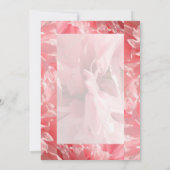 Pink Poppy Custom Wedding Invitations Kaart (Achterkant)