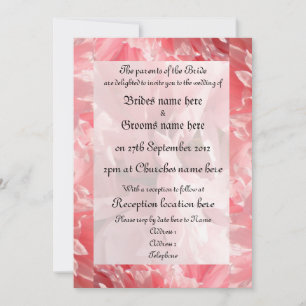  Pink Poppy Custom Wedding Invitations Kaart