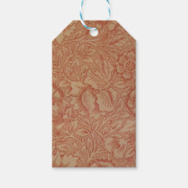 Pink Poppy (door William Morris) ( Patroon) Cadeaulabel