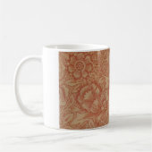 Pink Poppy (door William Morris) ( Patroon) Koffiemok (Links)