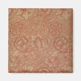Pink Poppy (door William Morris) ( Patroon) Magneet
