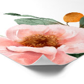 Pink Poppy Flowers Verjaardagsfeestje Welkom Poster (Hoek)