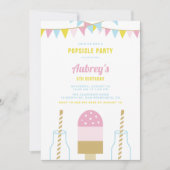 Pink Popsicle Party | Uitnodiging zomerzaterdag (Voorkant)