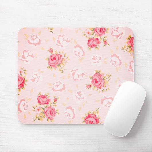 Pink Posies Muismat (Met muis)