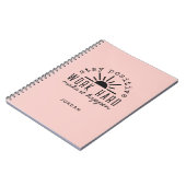 Pink Positive Motivational Mantra with Any Name Notitieboek (Linkerzijde)