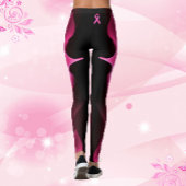 Pink Power Lightning Strike Lint Borstkanker Leggings