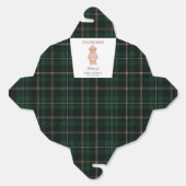 Pink Preppy Bear Designer Plaid Baby Shower Bedankdoosjes (Ongevouwen)