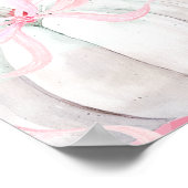 Pink Preppy Pumpkin Girl's Birthday Food Poster (Hoek)