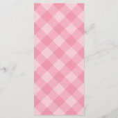 Pink Preppy Pumpkin Girl's eerste verjaardagsmenu Menu (Achterkant)