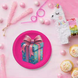 Pink Present Papieren Bordje