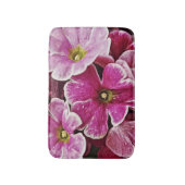 Pink Primrose Flowers Bath Mat Rug (Voorkant Verticaal)