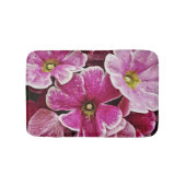 Pink Primrose Flowers Bath Mat Rug (Voorkant)
