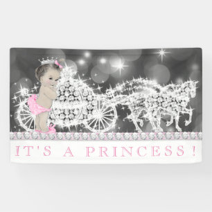 Pink Princess Baby shower Spandoek