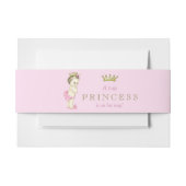 Pink Princess Baby shower Uitnodigingen Wikkel (Voorkant Voorbeeld)