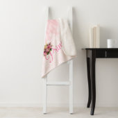 Pink Princess Ball Gown Sherpa Fleece Blanket Sherpa Deken (In situ)