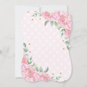 Pink Princess Ballerina Birthday Invite Tutu Party Kaart (Achterkant)