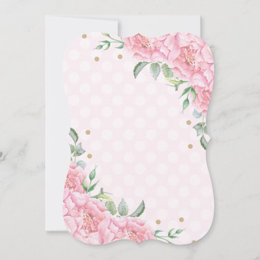 Pink Princess Ballerina Birthday Invite Tutu Party Kaart (Achterkant)