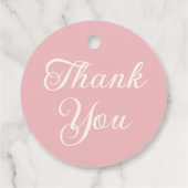 Pink Princess Beer Baby shower Dank u Bedankjes Labels (Achterkant)