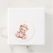 Pink Princess Beer Baby shower Dank u Bedankjes Labels (In situ)