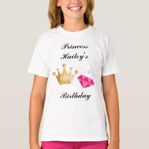 Pink Princess Birthday Party T-Shirt