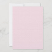 Pink Princess Bowed Invite Kaart (Achterkant)