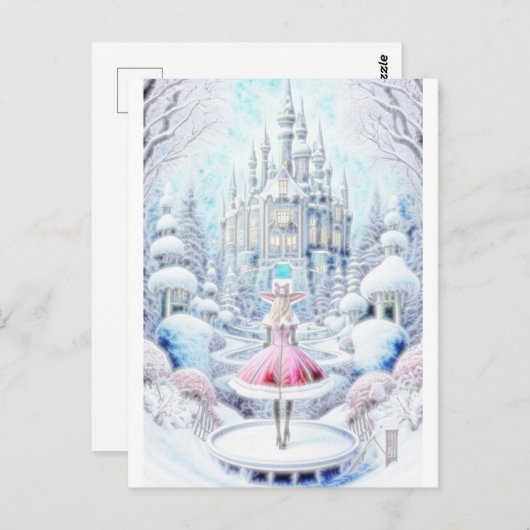 Pink Princess Briefkaart (Voorkant / Achterkant)