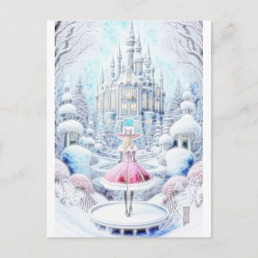 Pink Princess Briefkaart (Voorkant)