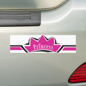 Pink Princess Bumpersticker (Op auto)
