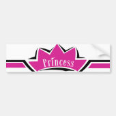 Pink Princess Bumpersticker (Voorkant)