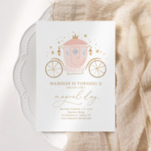 Pink Princess Carriage Girl Birthday Party