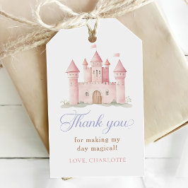 Pink Princess Castle Girl Birthday Party Cadeaulabel