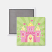 Pink Princess Castle Magneet (Voorkant / Achterkant)