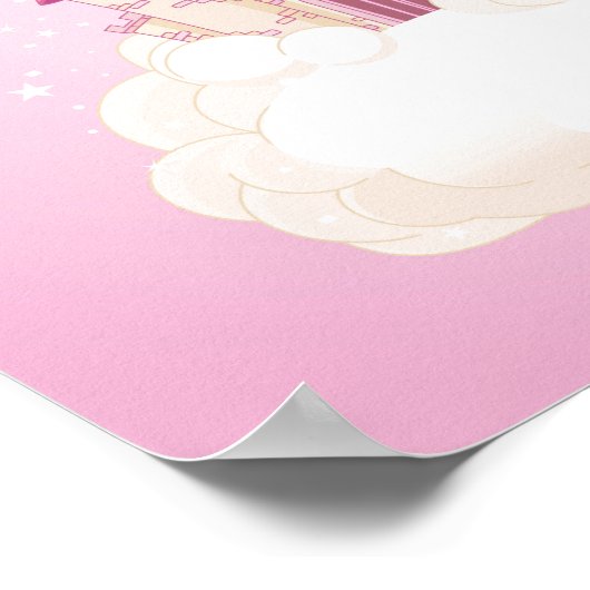 Pink Princess Castle Poster (Hoek)