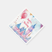 Pink Princess Castle Servet (Hoek)