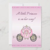 Pink Princess Coach Girls Baby shower Kaart (Voorkant)