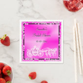 Pink Princess Coach & Horses Vrijgezellenfeest Servetten (Insitu)