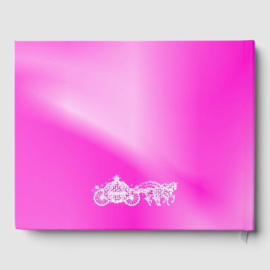 Pink Princess Coach & Paarden Sweet 16 Gastenboek (Achterkant)